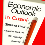 Economic Outlook In Crisis Monitor Showing Bankruptcy And Depres