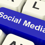 Social Media Computer Key Showing Online Community